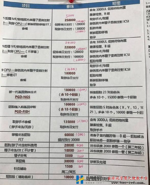 自己做三代试管婴儿价格是多少(清单明细)(图1)
